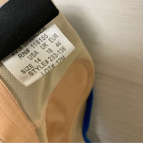 Royal blue shore shapes swimsuit 14 - Picture 6 of 8